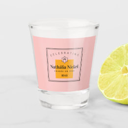 Verre A Shot Toast au champagne