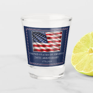 Verre A Shot Toast patriotique du 250e anniversaire des États-U