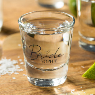 Verre A Shot Toast to Love Mariée personnalisée