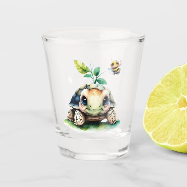 Verre A Shot Tortue et abeille (Devant)