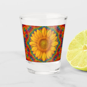 Verre A Shot Tournesol Kaléidoscope