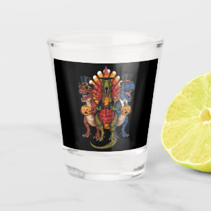 Verre A Shot TRexgiving T-Rex Joyeux Thanksgiving Dinosaures 