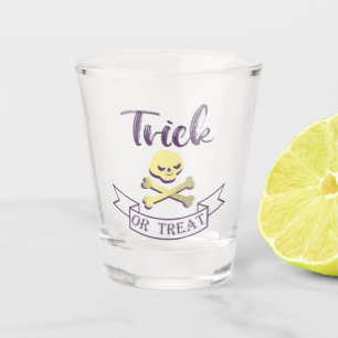 Verre A Shot Tricoter ou traiter les os croisés du crâne Ruban