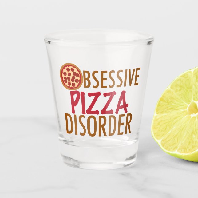 Verre A Shot Trouble obsessionnel de la pizza (Devant)