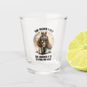 Verre A Shot Trouver mes noix - Écureuil drôle