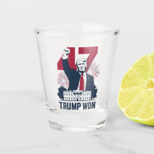 Verre A Shot Trump a encore gagné élection 2024 président 47e