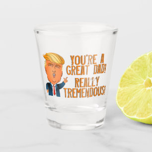 Verre A Shot Trump Fête des pères drôle