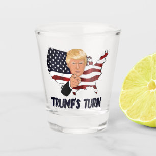 Verre A Shot Trump's turn shot glass