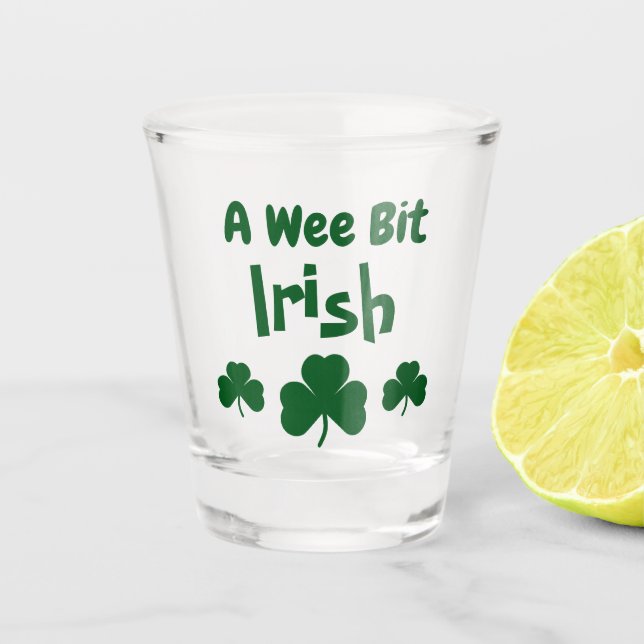 Verre A Shot Un petit peu irlandais (Devant)