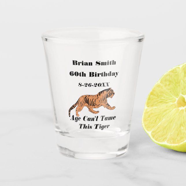 Verre A Shot Un Tigre A 60 Ans (Devant)
