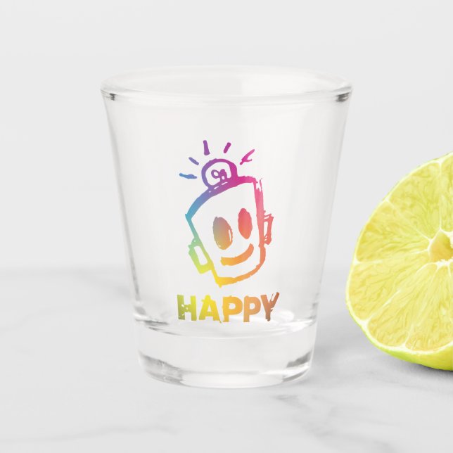 Verre A Shot une photo de HAPPY (Devant)