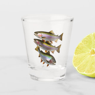 Verre A Shot Une pinte de truite