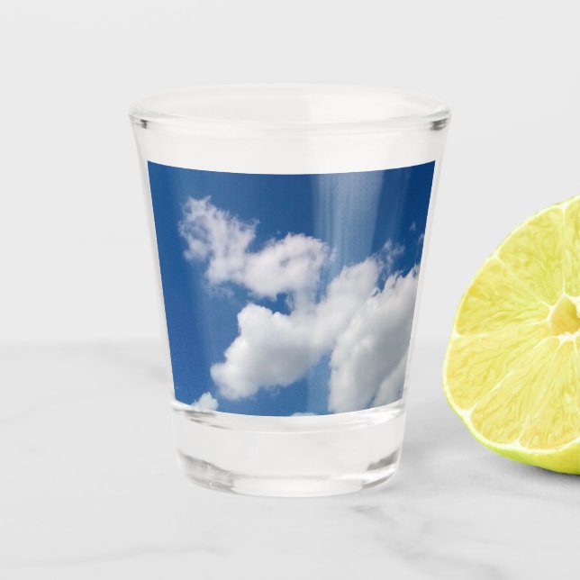 Verre A Shot Une rangée de nuages (Devant)