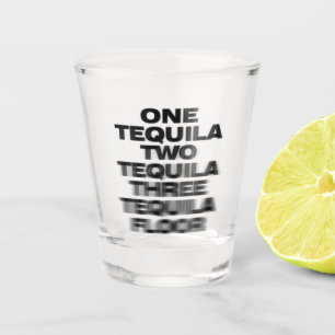 Verre A Shot Une Tequila, Deux Tequila, Trois Tequila, Étage