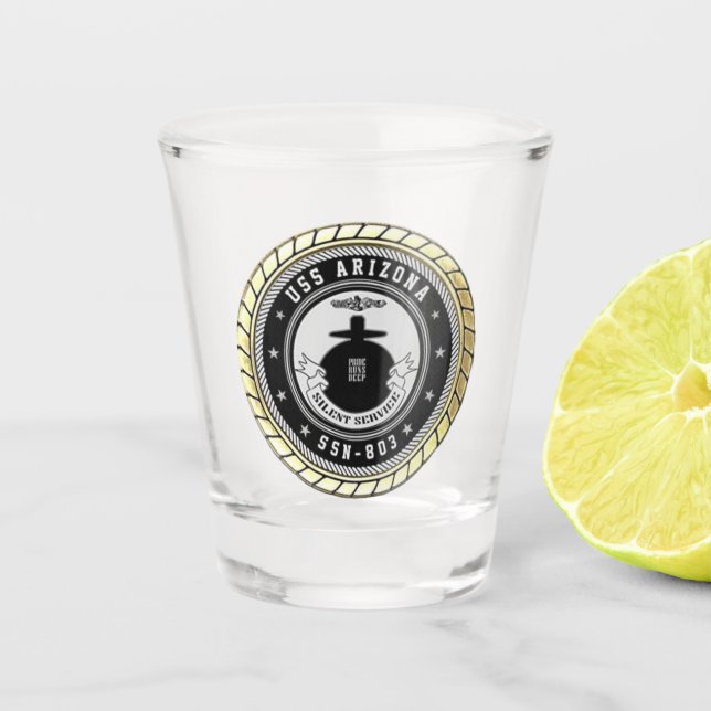 Verre A Shot USS Arizona (SSN-803) (Devant)