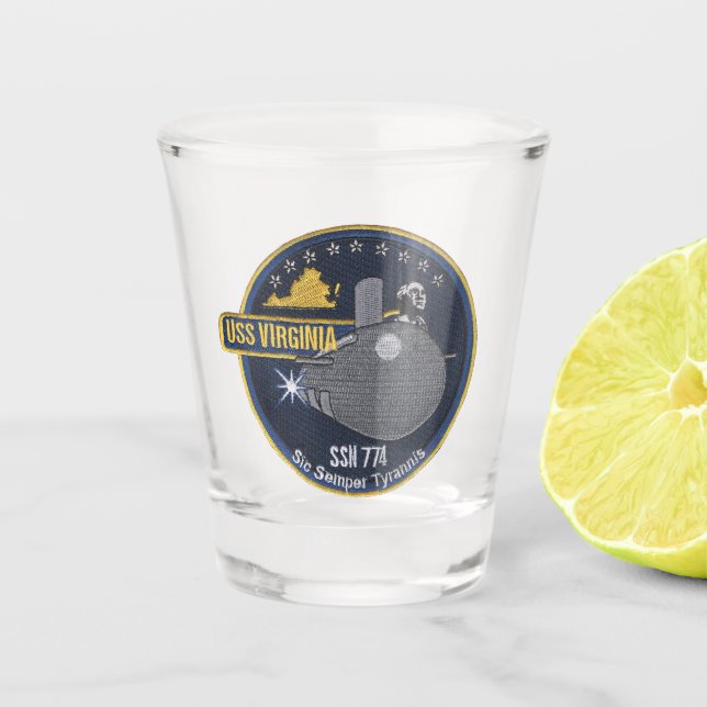 Verre A Shot USS Virginia (SSN-774) (Devant)