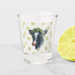 Verre A Shot Vache de campagne