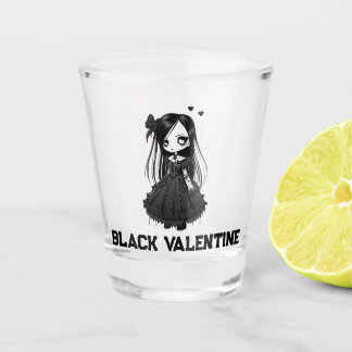 Verre A Shot Valentine noire