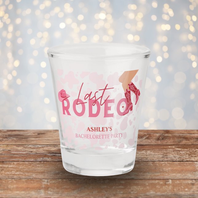 Verre A Shot Verre à Shot Dernière Rodéo Enterrement de Vie de  (Last Rodeo Bachelorette Party favor - Shot glass)