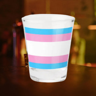 Verre A Shot Verre à shot Fierté Trans : Levez votre verre à l'