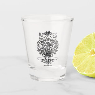 Verre A Shot Verre à shot - Hibou (noir)