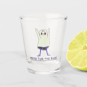 Verre A Shot Verre à Shot Ici Pour Les Fantômes d'Halloween Boo