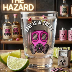 Verre A Shot Verre à Shot Masque à Gaz L'Amour est dans l'Air