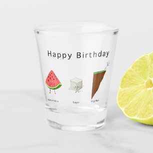 Verre A Shot Verre à shot pastèque sucre élevé verre d'annivers