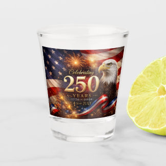 Verre A Shot Verre à shot patriotique célébrant 250 ans