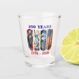 Verre A Shot Verre à shot patriotique pour le 250e anniversaire
