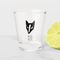 Verre à shot renard, humour