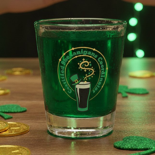 Verre A Shot Verre à shot Shenanigans certifié – Fête (Créateur téléchargé)