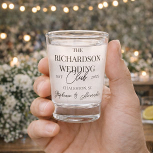 Verre A Shot Vêtements de mariage personnalisés du Old Money So