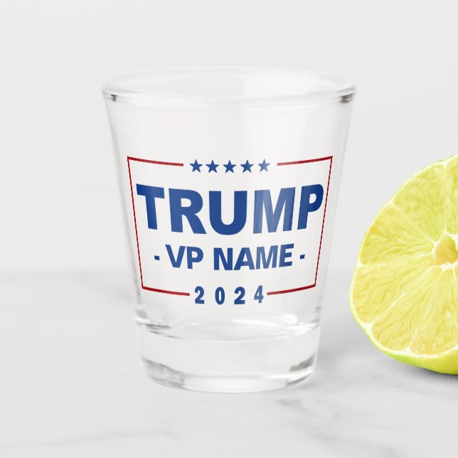 Verre A Shot Vice-président Trump 2024 sur mesure (Devant)