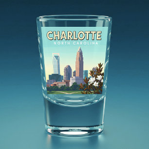 Verre A Shot Vintage Charlotte Caroline du Nord