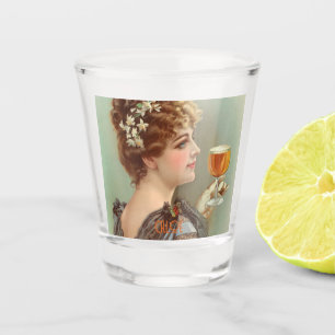 Verre A Shot Vintage retro boho bohème dame