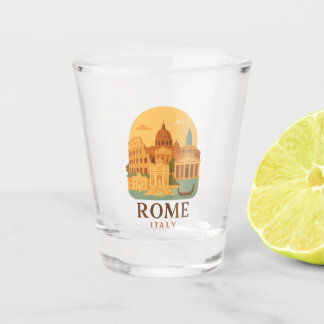 Verre A Shot Vintage Rome Italy Shot Glass – Retro Colosseum 