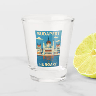 Verre A Shot Vintage voyage rétro Budapest Hongrie Pittoresque