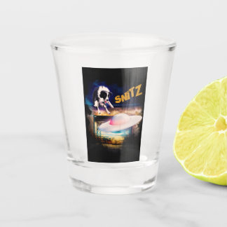 Verre A Shot Vitre prise avec Snitz de Bob's Saucer Repair