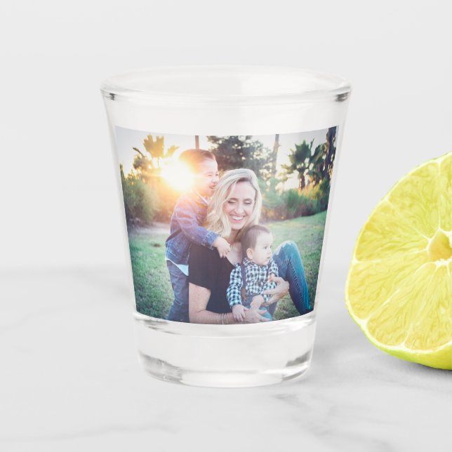 Verre A Shot Votre photo ou votre logo personnalisé (Devant)