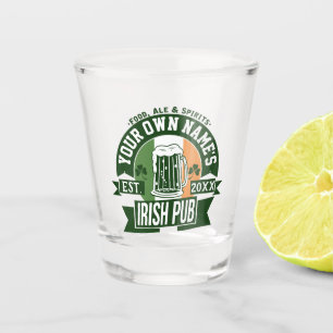 Verre A Shot Votre propre nom Jour de l'Saint Patrick de Whisk