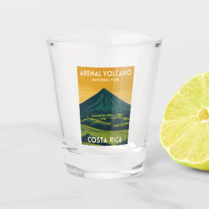 Verre A Shot Voyage Ancien Volcan Arenal Costa Rica Paysage