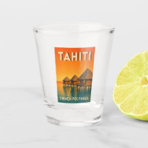 Voyage Vintage Tahiti Polynésie Française Coucher 