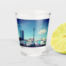 Vue latérale du bloc de tours