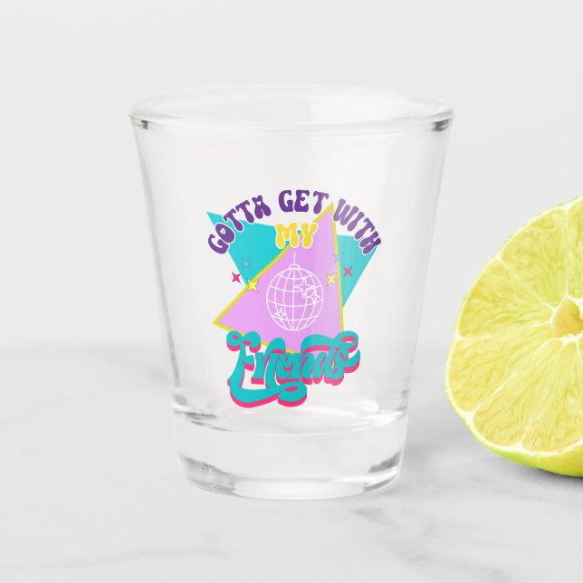 Verre A Shot Wannabe Funny 90s Bachelorette (Devant)