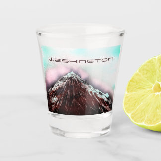 Verre A Shot Washington Mount Rainier L'Etat À feuillage persis