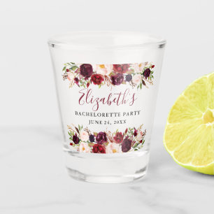 Verre A Shot Watercolor Bachelorette de Bourgogne