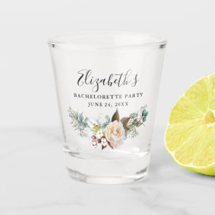 Verre A Shot Watercolor Eucalyptus Green Bachelorette Party