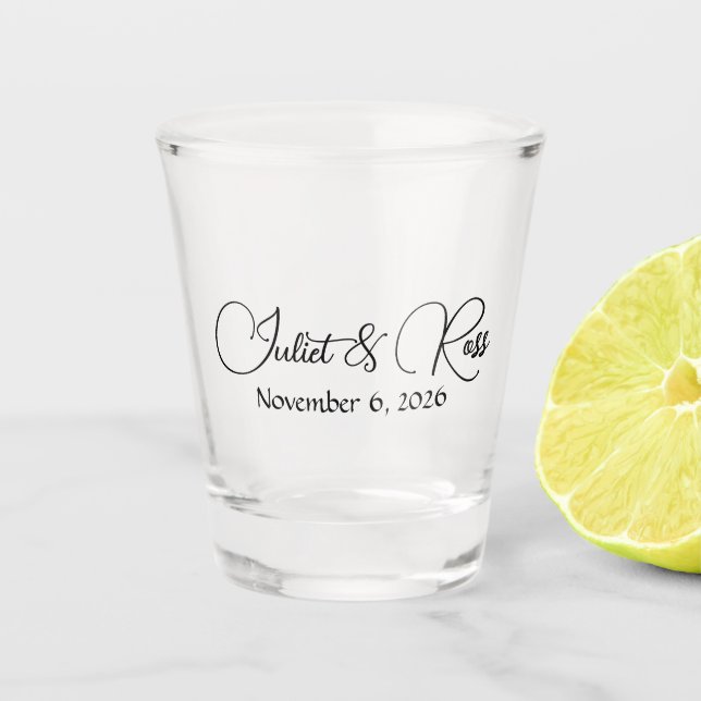 Verre A Shot Wedding Shot Glass (Devant)