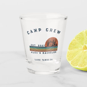 Verre A Shot Week-end de camping personnalisé pour enterrement